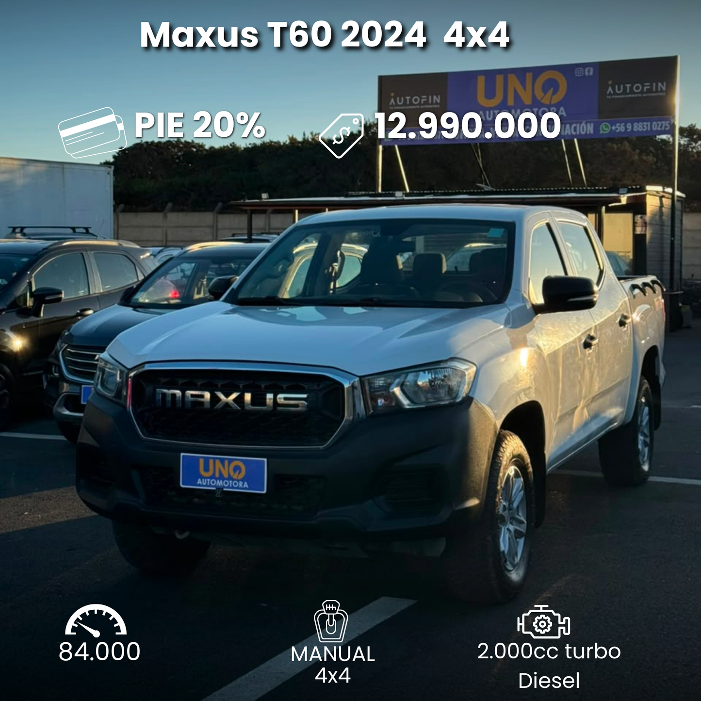maxus t60 4x4 financiable